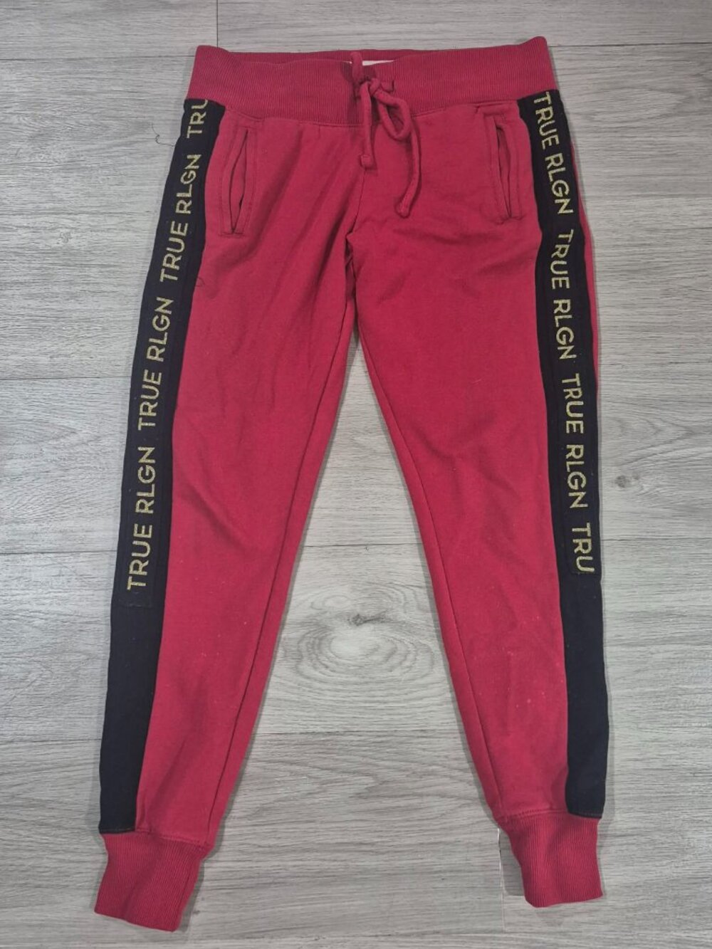 True Religion Red Jogger Sweatpants Size S/P Women’s